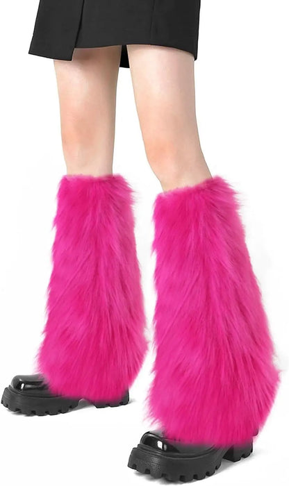 Women's Fur Leg Warmers, Furry Leg Warmers - SS69