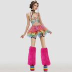 Women's Fur Leg Warmers, Furry Leg Warmers - SS69