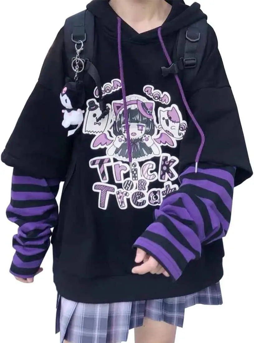 Women's Japanese Cute Kawaii Anime Girl Harajuku Style Hoodie Pullover Sweatshirt - SS69