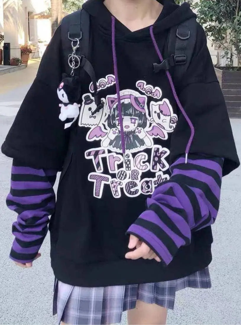 Women's Japanese Cute Kawaii Anime Girl Harajuku Style Hoodie Pullover Sweatshirt - SS69