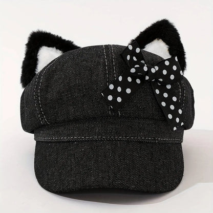 Women's Punk Hip-Hop Y2K Style Baseball Cap with Metal Chain Link SS69