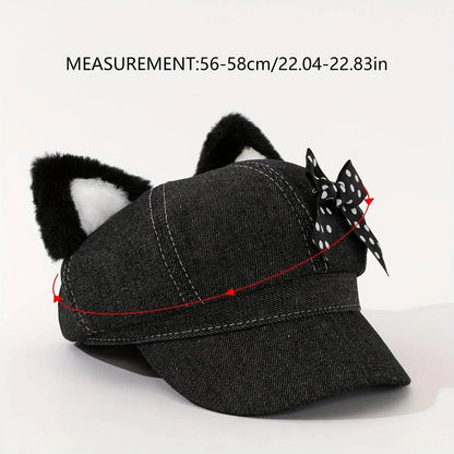 Women's Punk Hip-Hop Y2K Style Baseball Cap with Metal Chain Link SS69