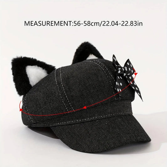 Women's Punk Hip-Hop Y2K Style Baseball Cap with Metal Chain Link SS69