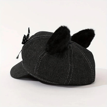 Women's Punk Hip-Hop Y2K Style Baseball Cap with Metal Chain Link SS69