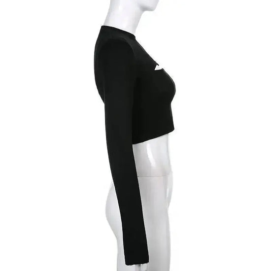 Women's T Shirt O-Neck Slim Fit Sexy Long Sleeve T-shirt Female Tees Shirt Femme Woman Crop Tops 2025 Spring New Korean Clothing SS69