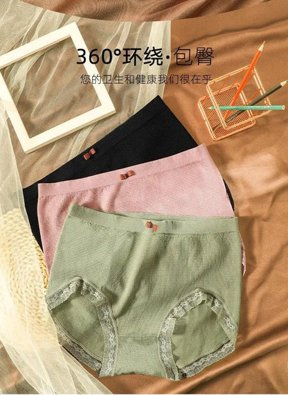 Women's underwear Plus-size XXXXL High elastic Antibacterial Obesity is special briefs lingerie breathable ladies underpants.