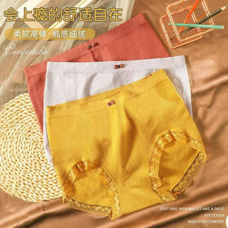 Women's underwear Plus-size XXXXL High elastic Antibacterial Obesity is special briefs lingerie breathable ladies underpants SS69