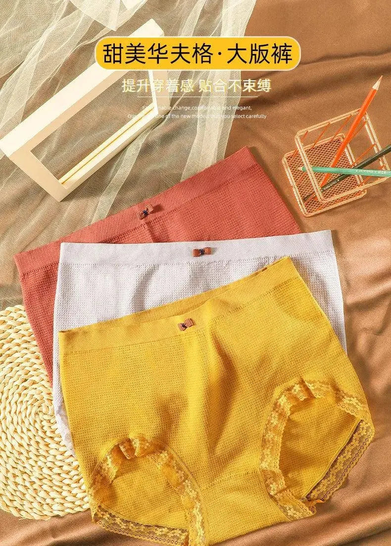 Women's underwear Plus-size XXXXL High elastic Antibacterial Obesity is special briefs lingerie breathable ladies underpants SS69