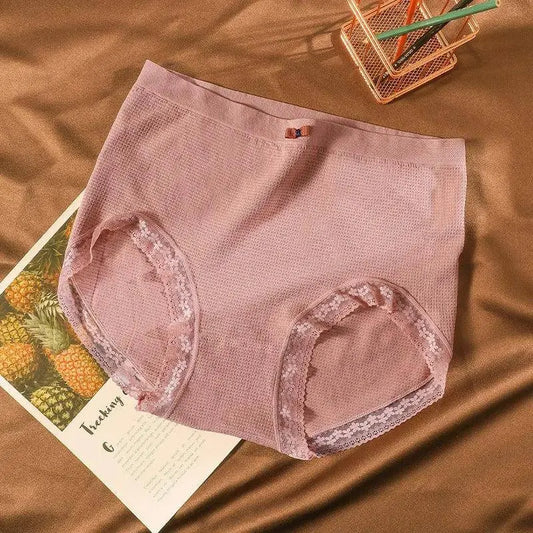 Women's underwear Plus-size XXXXL High elastic Antibacterial Obesity is special briefs lingerie breathable ladies underpants SS69 7.69 Pink / 1pc / 80kg-150kg