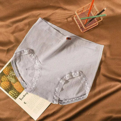 Women's underwear Plus-size XXXXL High elastic Antibacterial Obesity is special briefs lingerie breathable ladies underpants SS69 7.69 Grey / 1pc / 80kg-150kg