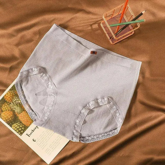 Women's underwear Plus-size XXXXL High elastic Antibacterial Obesity is special briefs lingerie breathable ladies underpants SS69 7.69 Grey / 1pc / 80kg-150kg