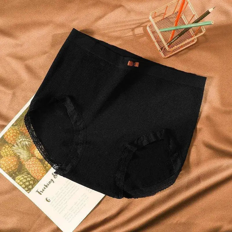 Women's underwear Plus-size XXXXL High elastic Antibacterial Obesity is special briefs lingerie breathable ladies underpants SS69 7.69 black / 1pc / 80kg-150kg