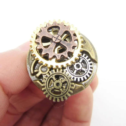 Wonderful Design Mixed Gears/Clock Pointer/Wing/Butterfly Women`s Vintage Steampunk Ring Accessory SS69