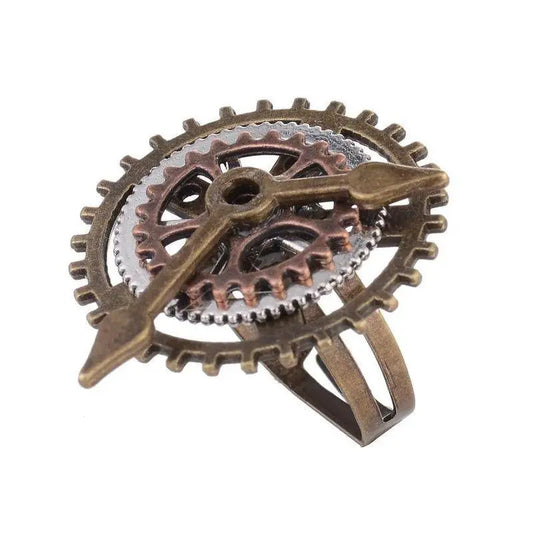 Wonderful Design Mixed Gears/Clock Pointer/Wing/Butterfly Women`s Vintage Steampunk Ring Accessory SS69