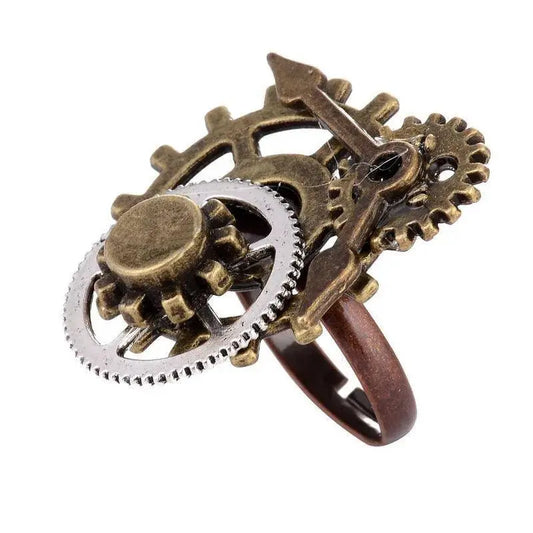 Wonderful Design Mixed Gears/Clock Pointer/Wing/Butterfly Women`s Vintage Steampunk Ring Accessory SS69