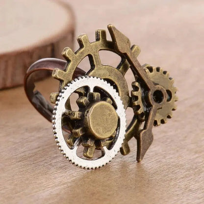 Wonderful Design Mixed Gears/Clock Pointer/Wing/Butterfly Women`s Vintage Steampunk Ring Accessory SS69