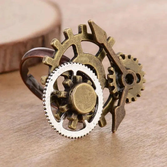 Wonderful Design Mixed Gears/Clock Pointer/Wing/Butterfly Women`s Vintage Steampunk Ring Accessory SS69