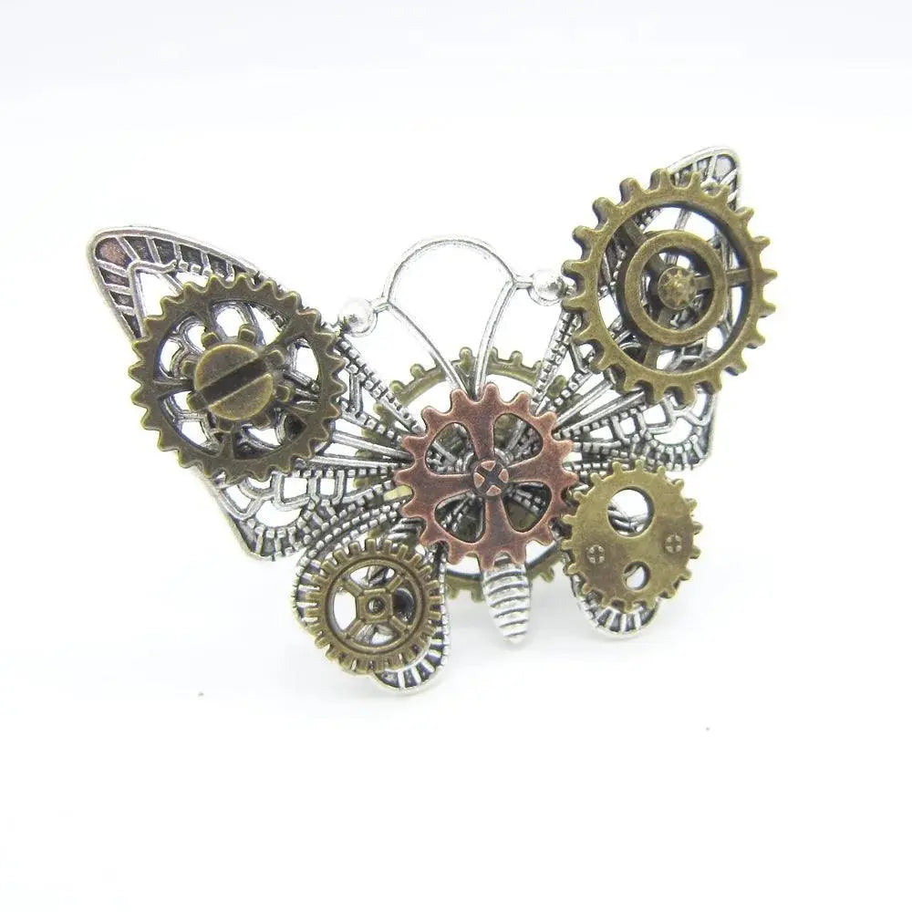 Wonderful Design Mixed Gears/Clock Pointer/Wing/Butterfly Women`s Vintage Steampunk Ring Accessory SS69