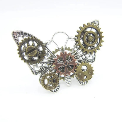 Wonderful Design Mixed Gears/Clock Pointer/Wing/Butterfly Women`s Vintage Steampunk Ring Accessory SS69