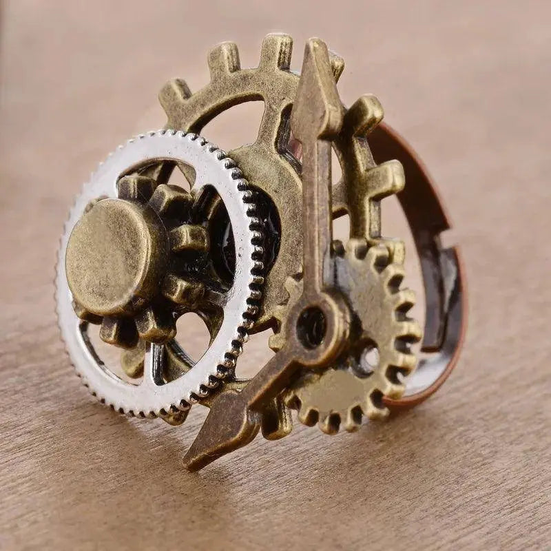 Wonderful Design Mixed Gears/Clock Pointer/Wing/Butterfly Women`s Vintage Steampunk Ring Accessory SS69