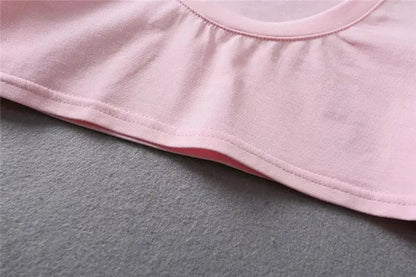 XUANSHOW New Fashion Cotton Crop Top Club Style Ultra Short Sleeves Tees Hot Exposed Breasts Erotic Women Sexy Girl's Tshirt - SS69