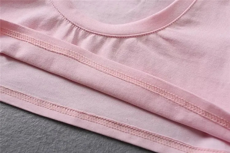 XUANSHOW New Fashion Cotton Crop Top Club Style Ultra Short Sleeves Tees Hot Exposed Breasts Erotic Women Sexy Girl's Tshirt - SS69