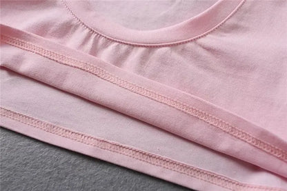 XUANSHOW New Fashion Cotton Crop Top Club Style Ultra Short Sleeves Tees Hot Exposed Breasts Erotic Women Sexy Girl's Tshirt - SS69