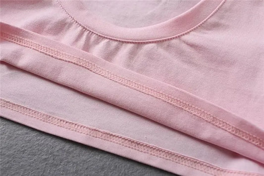 XUANSHOW New Fashion Cotton Crop Top Club Style Ultra Short Sleeves Tees Hot Exposed Breasts Erotic Women Sexy Girl's Tshirt - SS69