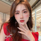 Xmas Santa Claus Drop Earrings Christmas Tree Snowflake Long Tassel Chain Earrings for Women Fashion Jewelry New Year Gift 2025 SS69