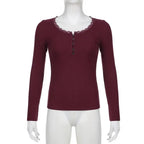Y2K Button-Up Knitted New Year Christmas Coquette Aesthetic - SS69