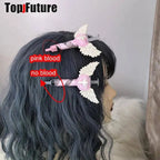 Y2K Girl Gothic Lolita Devil Angel Wing Harajuku Medical Syringe Hair Clip Hair Accessories Hair clips pins Hairpin Barrettes SS69