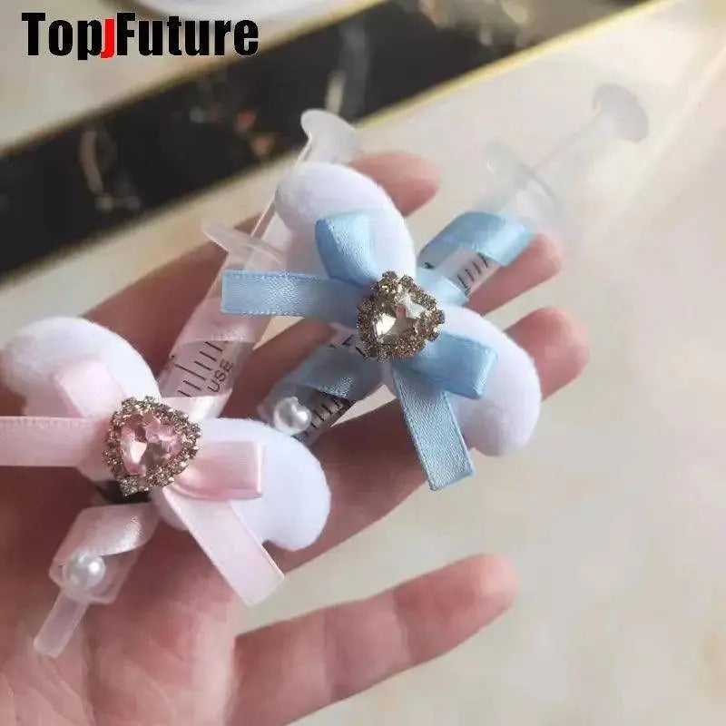 Y2K Girl Gothic Lolita Devil Angel Wing Harajuku Medical Syringe Hair Clip Hair Accessories Hair clips pins Hairpin Barrettes SS69