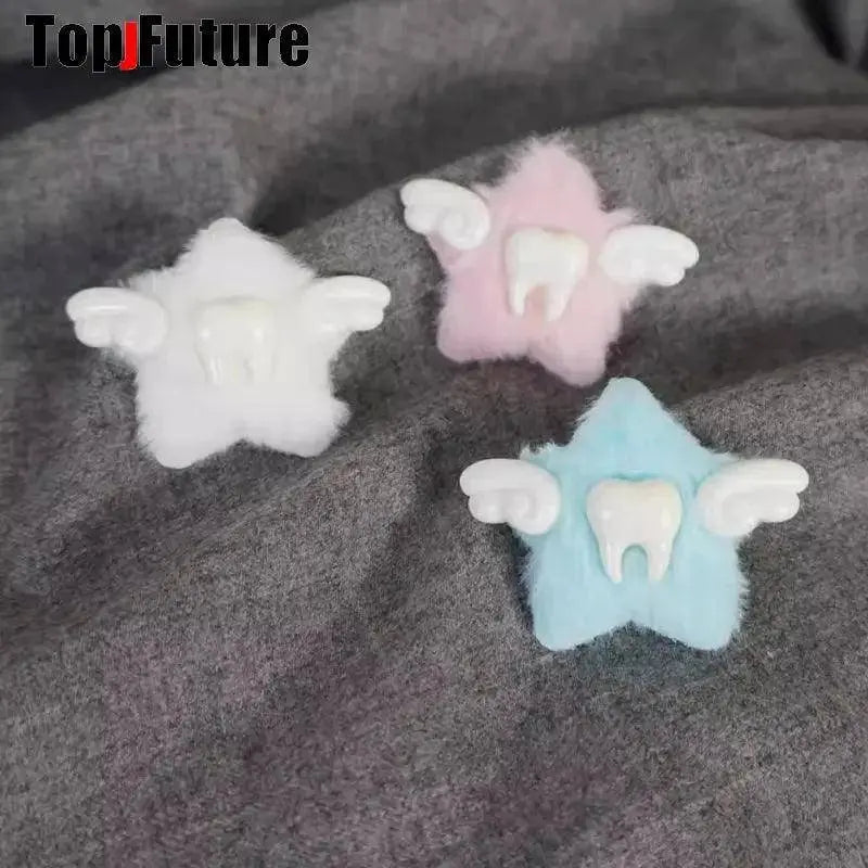 Y2K Girl Gothic Lolita Devil Angel Wing Harajuku Medical Syringe Hair Clip Hair Accessories Hair clips pins Hairpin Barrettes SS69