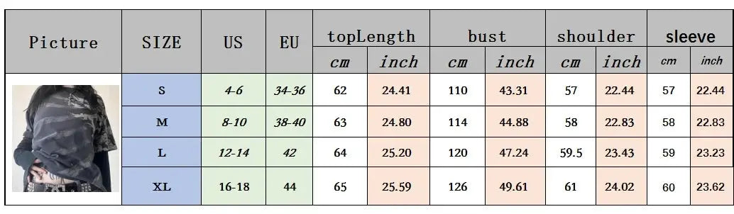 Y2K Grunge Emo Vintage T-shirt 2000s Cross Cyber Goth Patchwork Long Sleeve Tees E-girl Gothic Harajuku Loose Tops Women Men - SS69