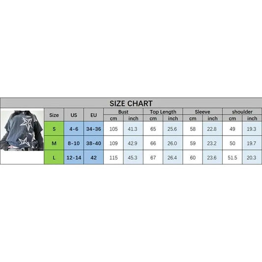 Y2K Grunge Emo Vintage T-shirt 2000s Cross Cyber Goth Patchwork Long Sleeve Tees E-girl Gothic Harajuku Loose Tops Women Men - SS69