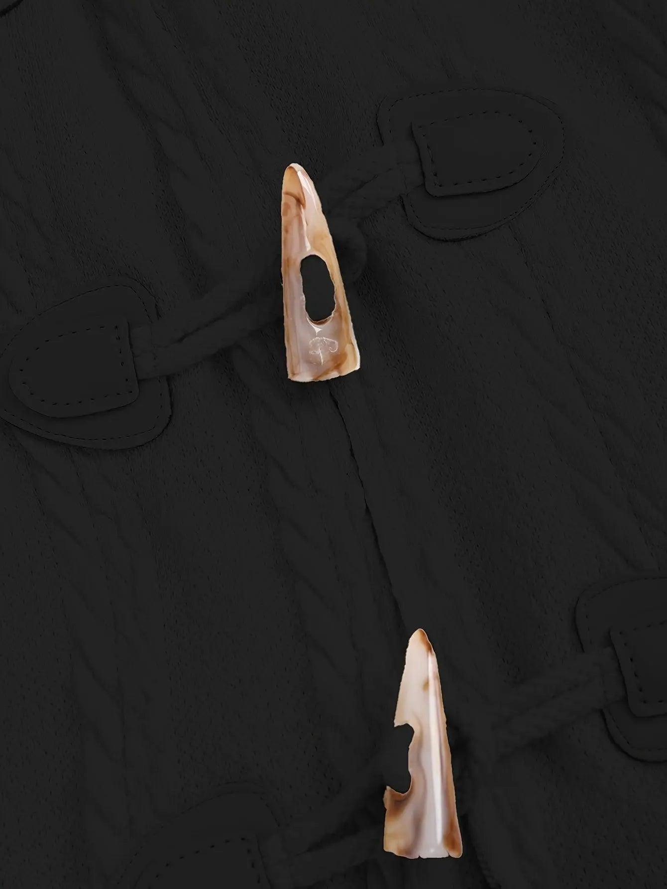 Y2K-Inspired Plaid Hooded Knit Coat with Faux Fur Trim, Horn Buttons - Long, Warm & Stylish for Women, Machine Washable, Y2K, Plaid, Faux Fur SS69