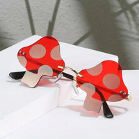 Y2K Mushroom Fashion Cute Tinted Rimless Shades Cosplay Party Favors Decorative Glasses Props fashion glasses SS69