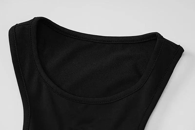 Y2K Sexy Hollow Out Summer Crop Corset Top Women Black Tees 2025 Autumn Long Sleeve Basic T Shirts Streetwear Party - SS69