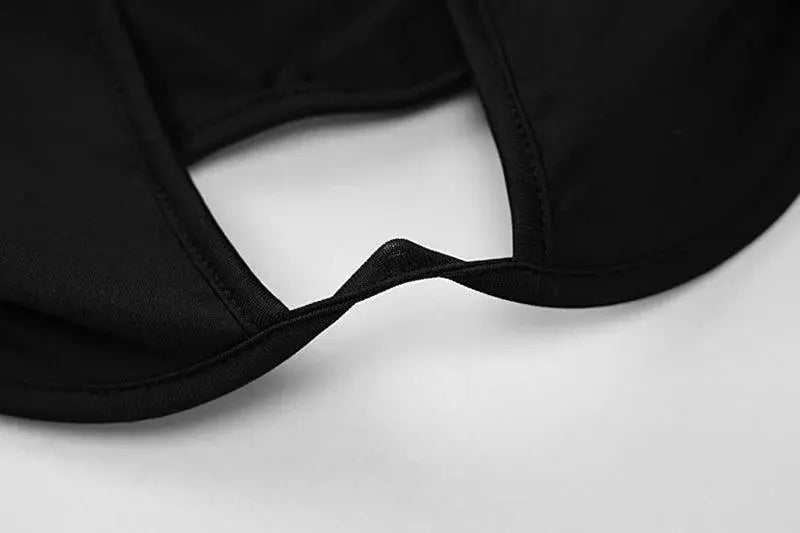 Y2K Sexy Hollow Out Summer Crop Corset Top Women Black Tees 2025 Autumn Long Sleeve Basic T Shirts Streetwear Party - SS69