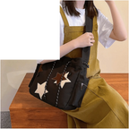 🌟 Y2K Star Canvas Messenger Bag – The Cute Aesthetic Tote You'll Love! Perfect Small Shoulder Crossbody for Your Adventures! ✨💖 #Fashion #Travel - SS69