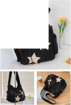 🌟 Y2K Star Canvas Messenger Bag – The Cute Aesthetic Tote You'll Love! Perfect Small Shoulder Crossbody for Your Adventures! ✨💖 #Fashion #Travel - SS69