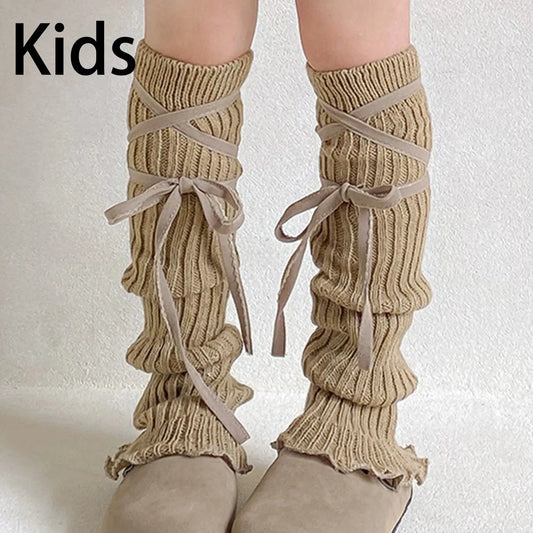 Y2k Winter Leg Warmers Fluffy/Knitted Arm Warmers Gothic Lolita Knit Long Socks Women Leg Warmer Stylish Stretchy Boots Cover SS69 7.69 Coffee 38cm kids / One Size