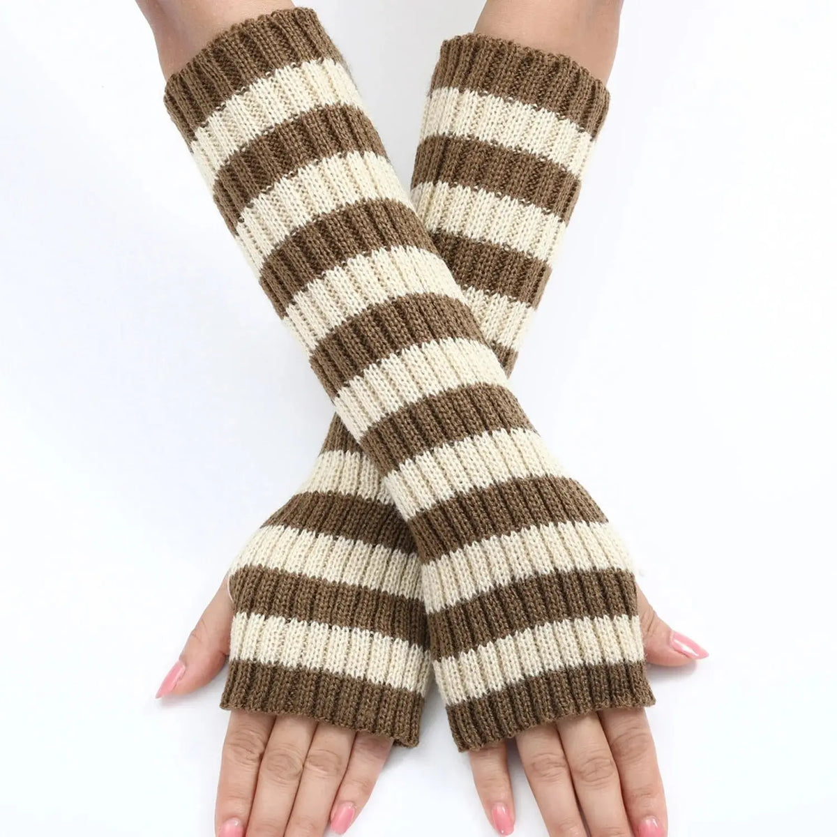 Y2k Winter Leg Warmers Fluffy/Knitted Arm Warmers Gothic Lolita Knit Long Socks Women Leg Warmer Stylish Stretchy Boots Cover SS69