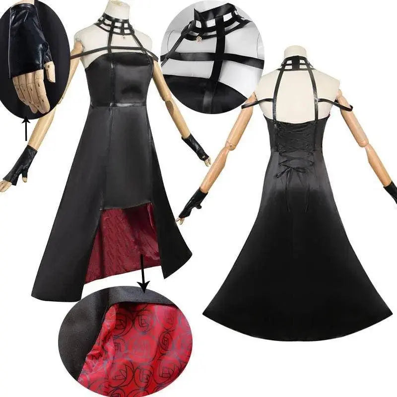 Yor Forger Cosplay costume Headband  Elastic Thigh Stockings Tights Highs Wig Earrings  Yor Forger dress full set for Comic Con - SS69