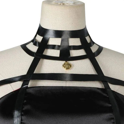 Yor Forger Cosplay costume Headband  Elastic Thigh Stockings Tights Highs Wig Earrings  Yor Forger dress full set for Comic Con - SS69