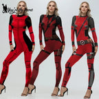 [You're My Secret]Cosplay Wolverine Superhero Deadpool Bodysuit Costume Halloween Cosplay Party Anime Jumpsuit Women Zentai Suit SS69