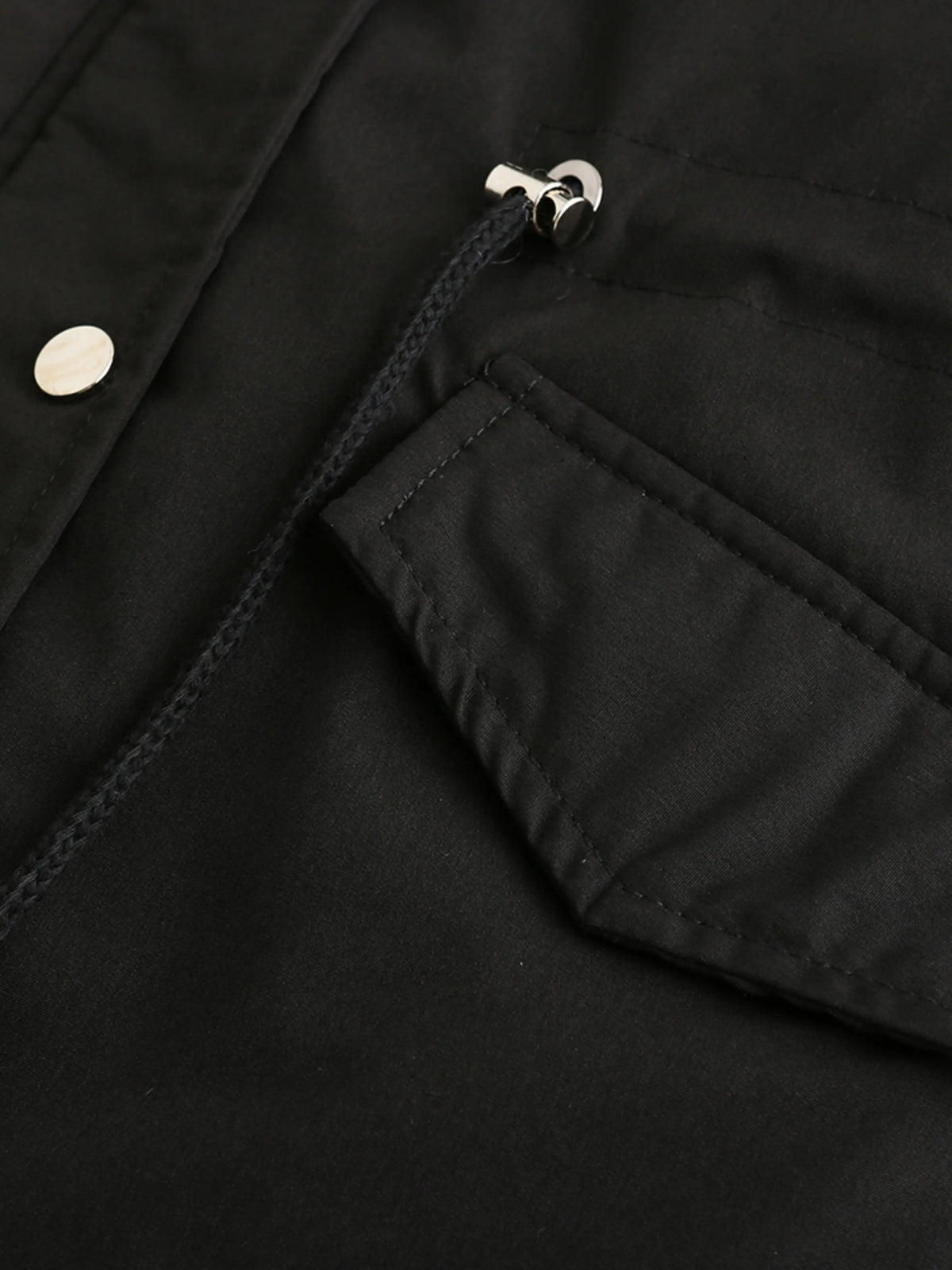 Zip-up Fuzzy Hoodie Parka Coat, Casual Thermal Long Sleeve Drawstring Waist Faux Fur Lined Warm Coat For Fall & Winter, Women's Clothing SS69