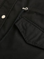 Zip-up Fuzzy Hoodie Parka Coat, Casual Thermal Long Sleeve Drawstring Waist Faux Fur Lined Warm Coat For Fall & Winter, Women's Clothing SS69