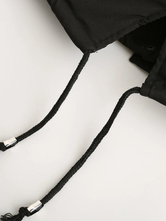 Zip-up Fuzzy Hoodie Parka Coat, Casual Thermal Long Sleeve Drawstring Waist Faux Fur Lined Warm Coat For Fall & Winter, Women's Clothing SS69