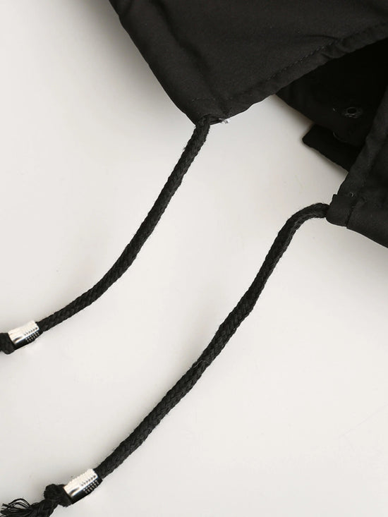 Zip-up Fuzzy Hoodie Parka Coat, Casual Thermal Long Sleeve Drawstring Waist Faux Fur Lined Warm Coat For Fall & Winter, Women's Clothing SS69